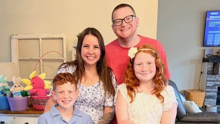 Maria Marston with her family